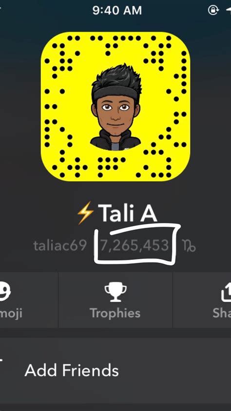 average snapchat score